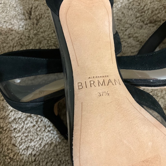ALEXANDRE BIRMAN Wavee Two-tone Pvc And Suede Pumps In Black - Picture 8 of 8